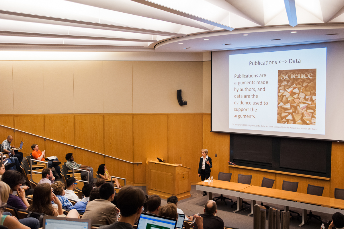 Keynote speaker, Christine Borgman, on Dataverse in the Universe of Data