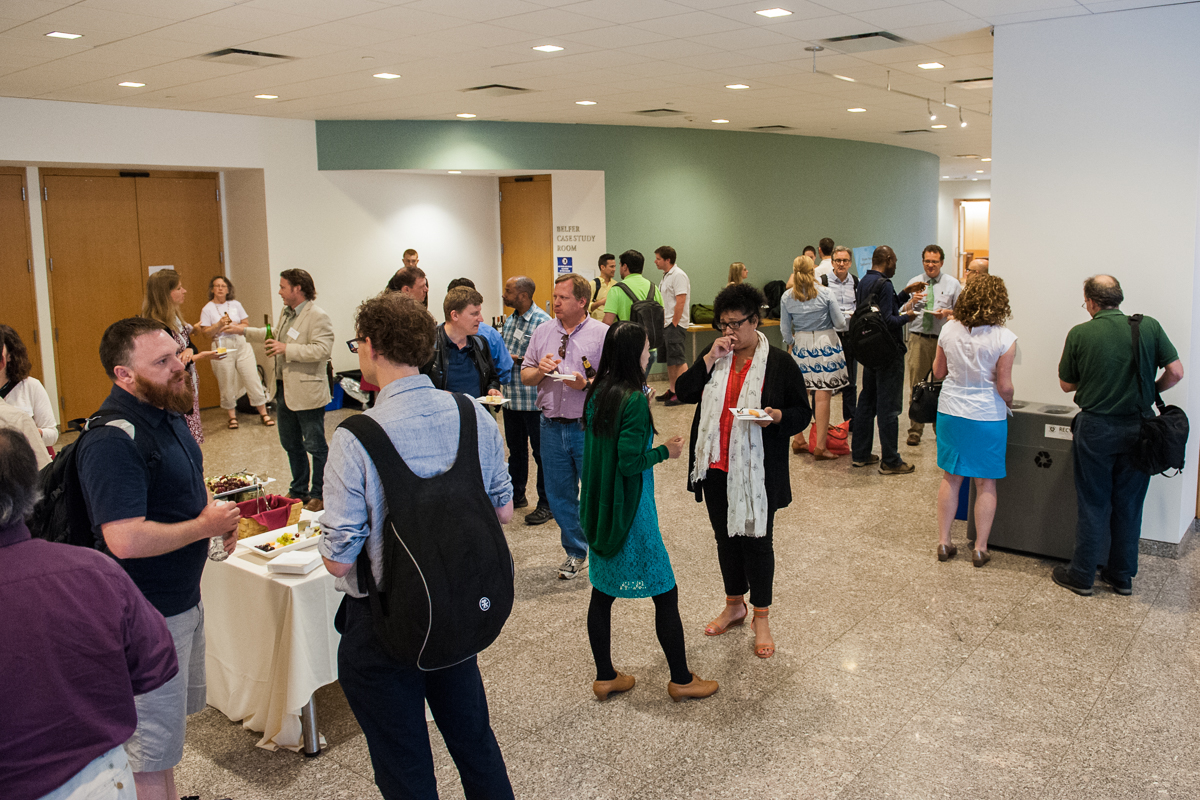 Wine + Cheese reception after day 1 of the Dataverse Community Meeting
