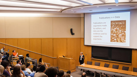 Keynote speaker, Christine Borgman, on Dataverse in the Universe of Data
